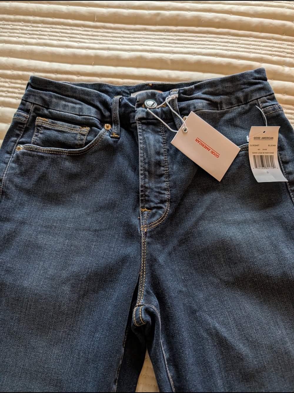 Good American Woman’s Dark Blue Stretch Jeans